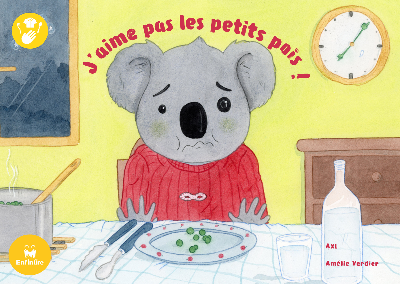 Illustration de l’album J’aime pas les petits pois