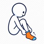 Enfinlire sa chaussette